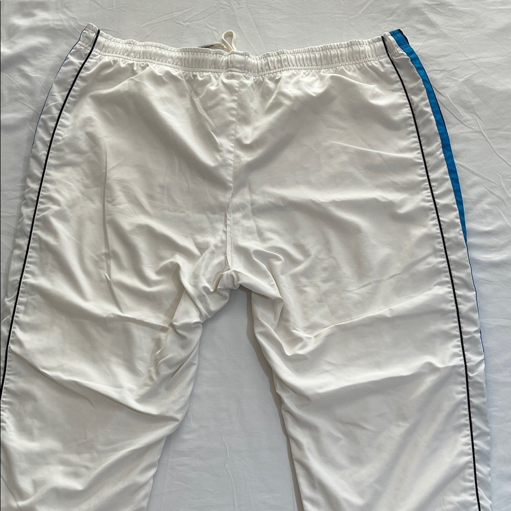 Lacoste White Joggers with Blue and Black Stripes - Picture 12 of 13